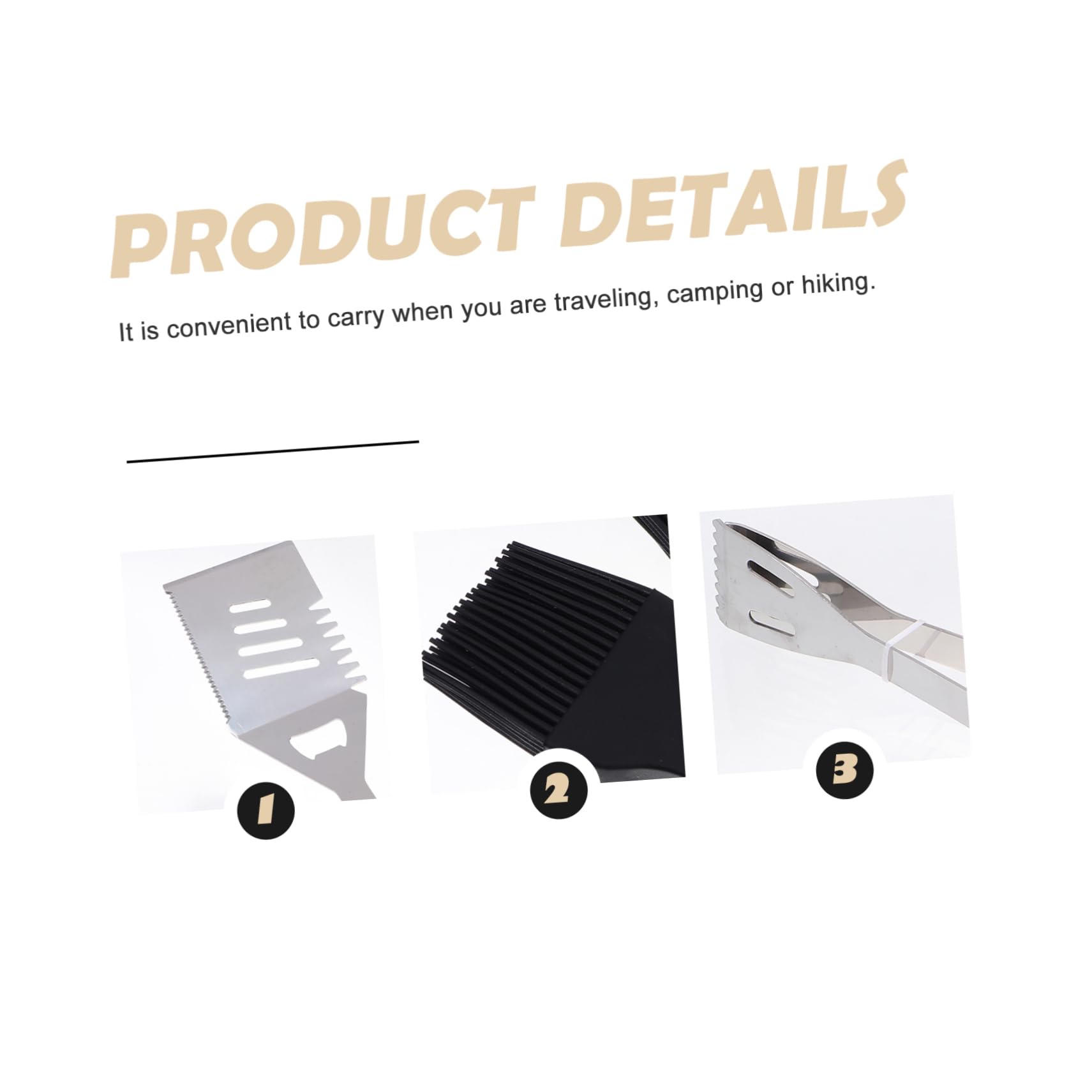 Toyvian Utensili Barbecue in Acciaio Inossidabile Kit Di Utensili Per Barbecue Accessori Per Grigliata All Aperto Completo Per Uso Domestico e Campeggio