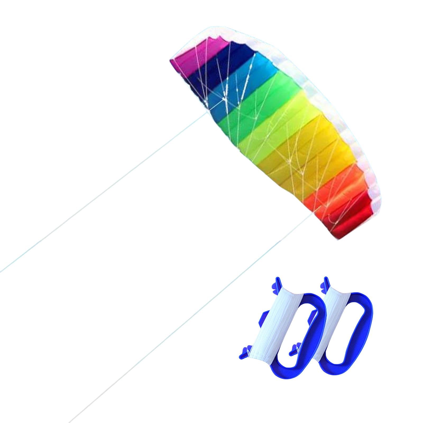 Zxpjkyu Kite, Double Line Parafoil Kite, Trick Kite, Soft Kite Made of Polyester for Adults, Children, Families, Outdoor Activities