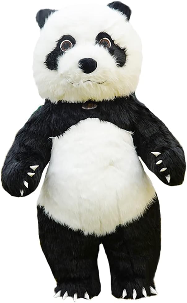 Inflatable Panda Costume Plush Mascot Costume Blow up Halloween Jumpsuit for Wedding Fancy Party Marketing Activity Cosplay