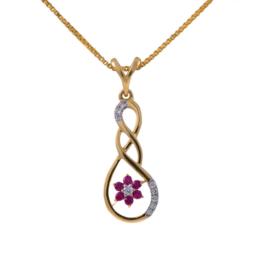 Pride Diamond Collection 18K Yellow Gold and Diamond Pendant-image-41