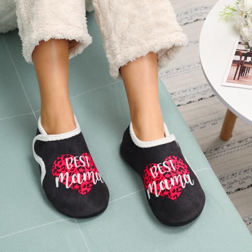 Image of Ibeauti Women Mens House Slippers Lightweight Comfy Barefoot Slipper Socks Rubber Sole House Shoes for Indoor /Outdoor Bedroom Travel