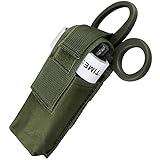 Livans Tactical Medical Shears Pouch, Molle Medical Shears Pouch EMT Scissors Bag Fit for Tourniquet, EMT Shears, Folding Knife, Tactical Flashlight, Pistol Mag Pouch Small Tool Bag Organizer