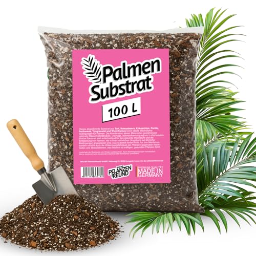 Nils der Pflanzenfreund® Tierra de palmeras [sustrato de palmera] 100 L | rico en nutrientes | tierra para macetas | tierra para plantas verdes | tierra vegetal | tierra universal | tierra de palmeras