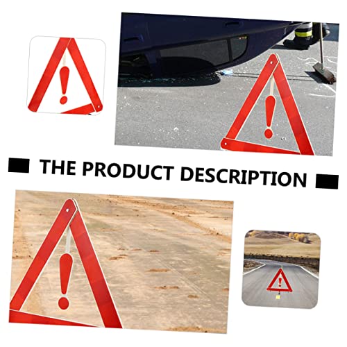 4 StüCk Auto Warndreieck Verkehrssicherheitsset – Zusammenklappbares Notfall-Dreieck FüR Pannenhilfe, StraßEnbau Und Fahrzeugwartung – Reflektierendes Sicherheitsdreieck Aus Plastik