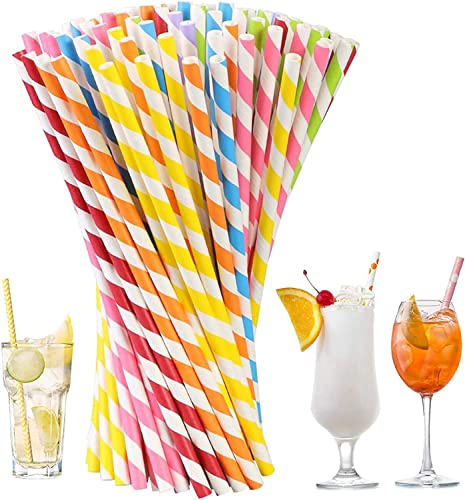 200 Cannucce Di Carta Colorate Biodegradabili - Eco-Friendly Per Bambini E Feste - Foto 8