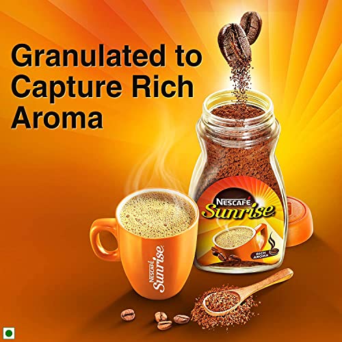 Image of New right Title : Sunrise Instant Coffee Powder by Nescafe | Rich Taste & Aroma For The Perfect Start To Your Day | Coffee Chicory Mix | 500g Pouch fine blend coffee [60%] & chicory [40%] (Pack of 3)