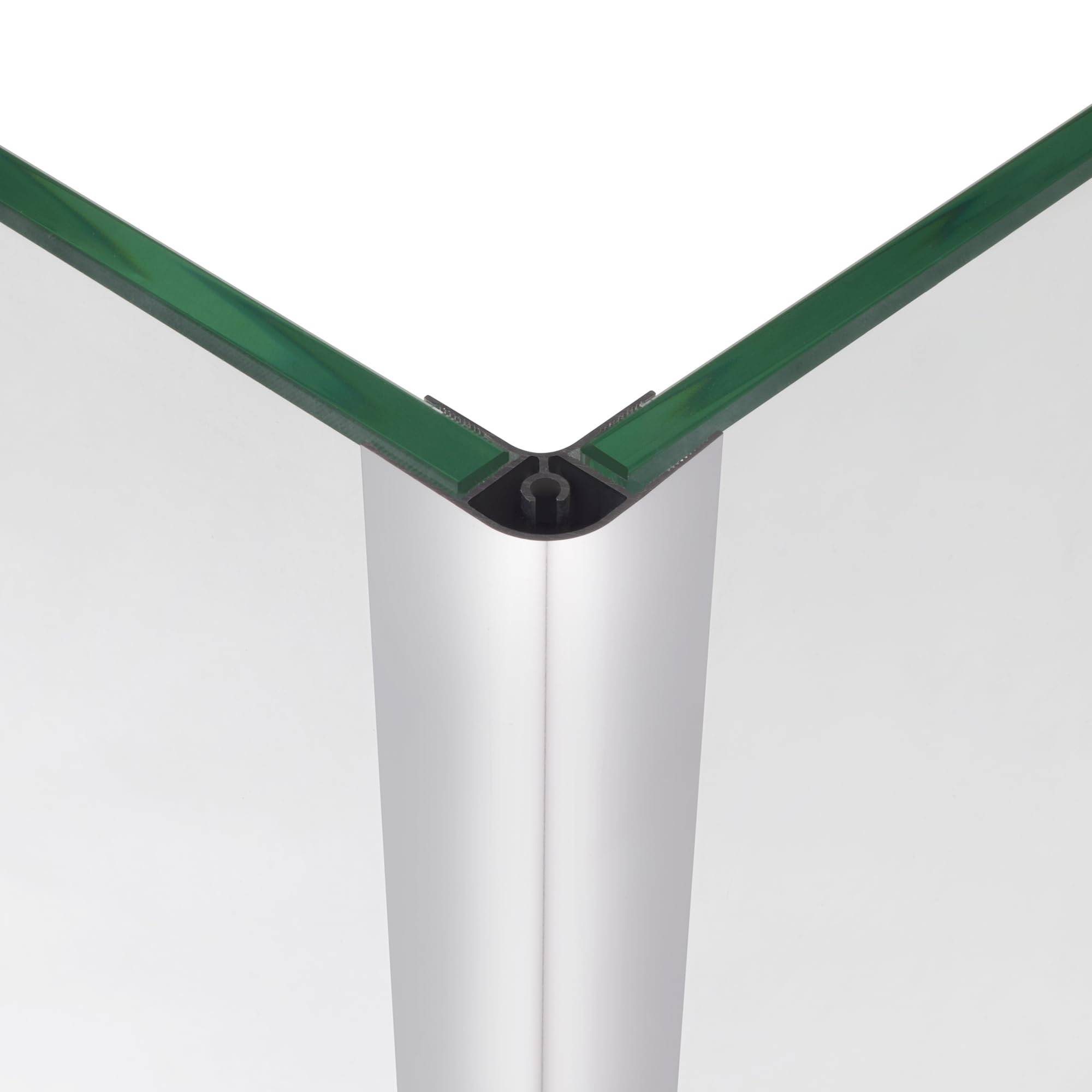 Perfil de esquina de aluminio en forma de U de 10x10 mm de grosor, altura 200 cm