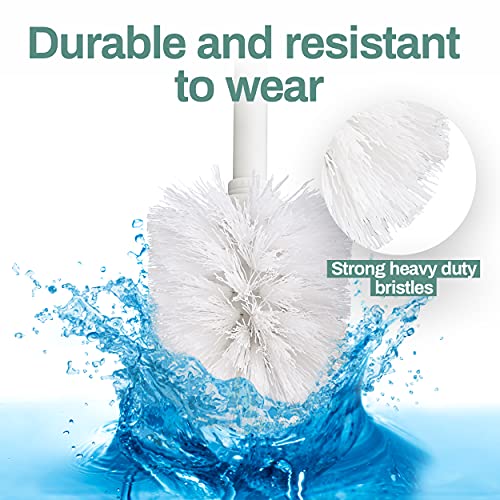 Home Intuition Polished Chrome Stainless Steel Vented Toilet Brush And Holder, 1 Pack #TOP2