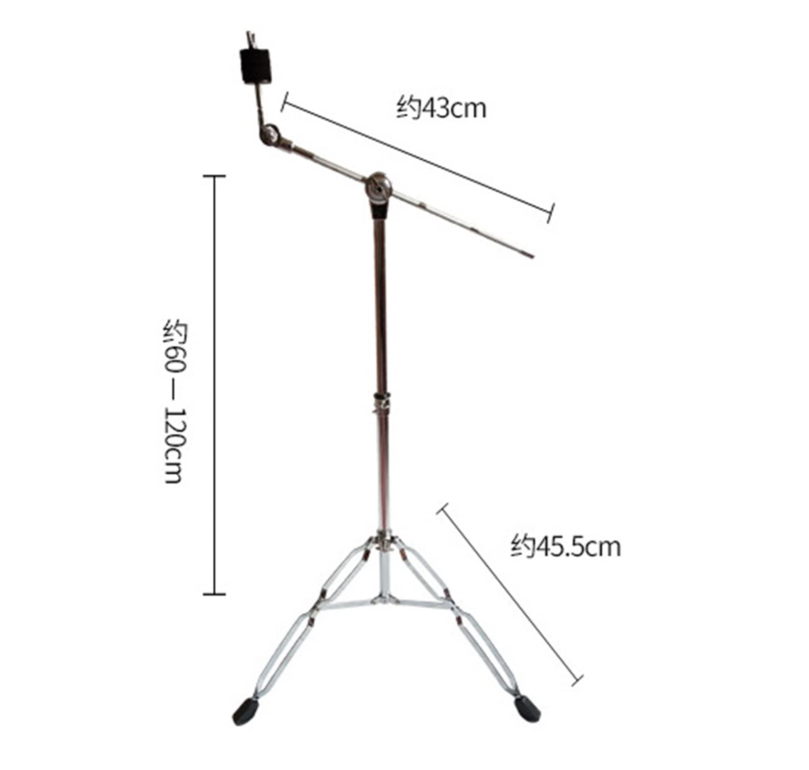 FLFL Soporte para platillo inclinable Cymbal Rack Drum Tambor Colgante del Platillo Soporte De Címbalo Oblicuo Barquismo Limpie Oblicua Accesorios Instrumentos Musicales De Uso Dual Recto