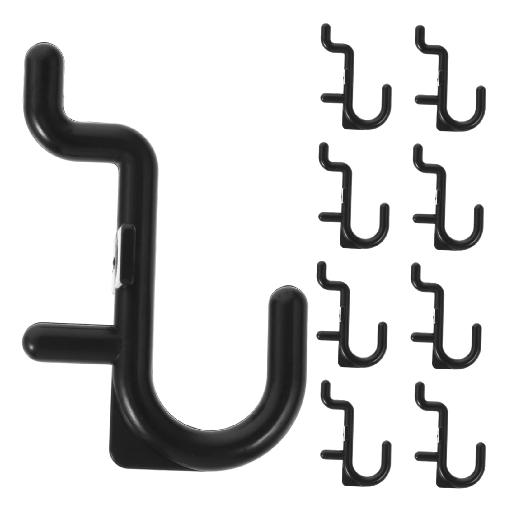 SOLUSTRE Maximize Space 20pcs Pegboard Tool Utility Hooks Sturdy Plastic Hooks for Wall Home Office Storage