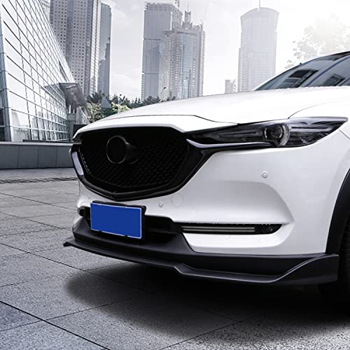 Image of HIGH FLYING for Mazda CX-5 CX5 2017-2021 Exterior Accessories Car Front Grille Inserts Cover Molding ABS Glossy Black 2pcs