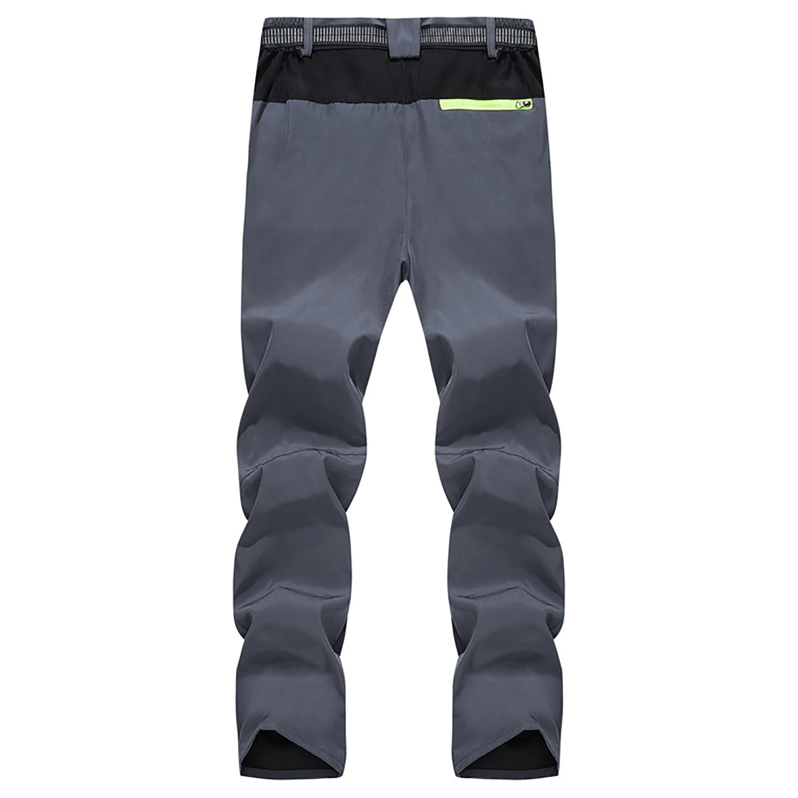Pantalon Trekking Hombres Transpirable Secado Rápido Pantalones de Montaña Senderismo(Size:XXL,Color:Verde)