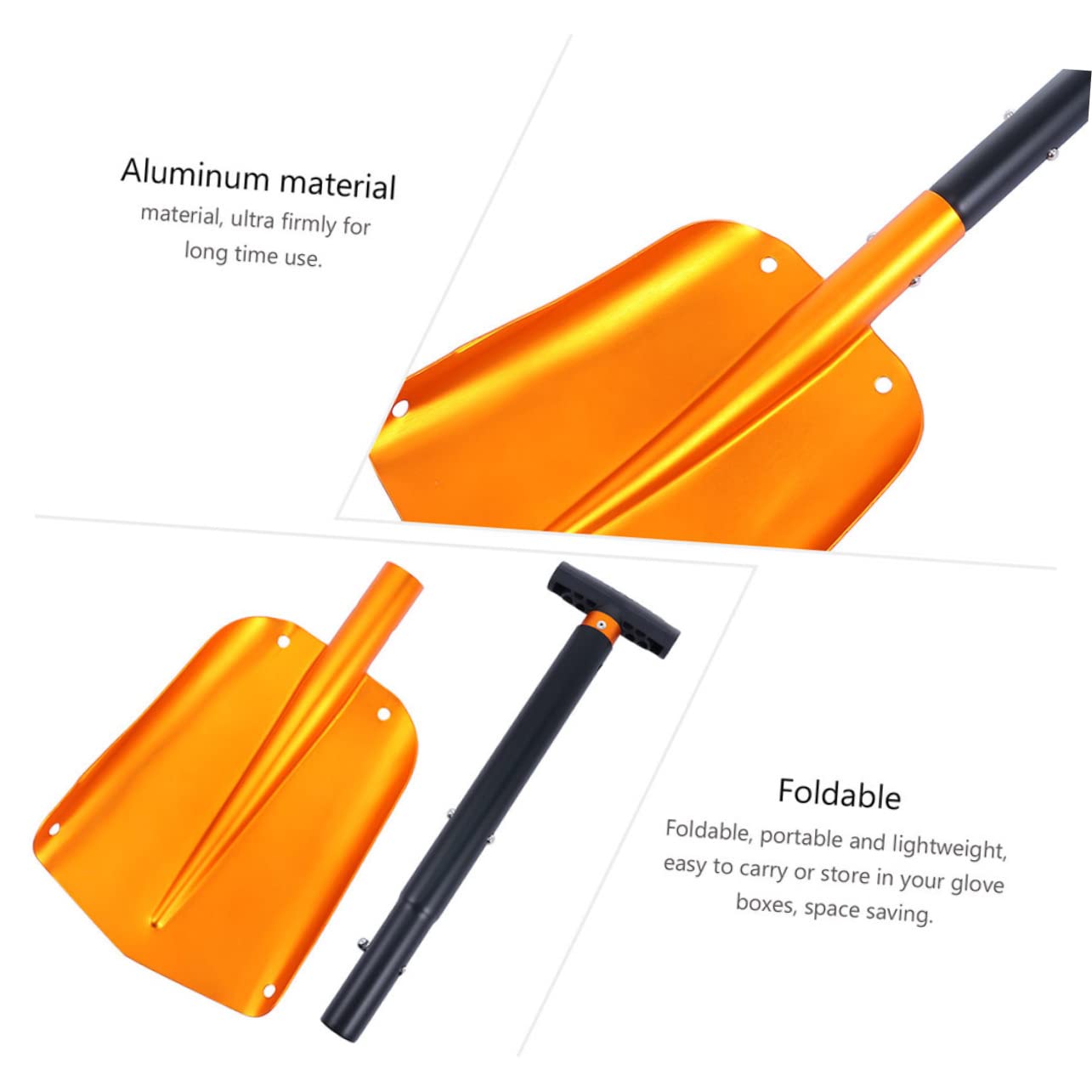 Pelle à Neige en Alliage D'aluminium Pliante Rétractable pour Voiture