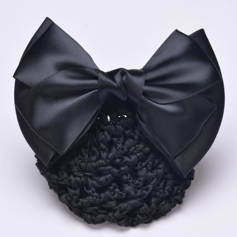 AKOAK 2 Piezas Pinzas para el Cabello Negro con Moño miniatura 3