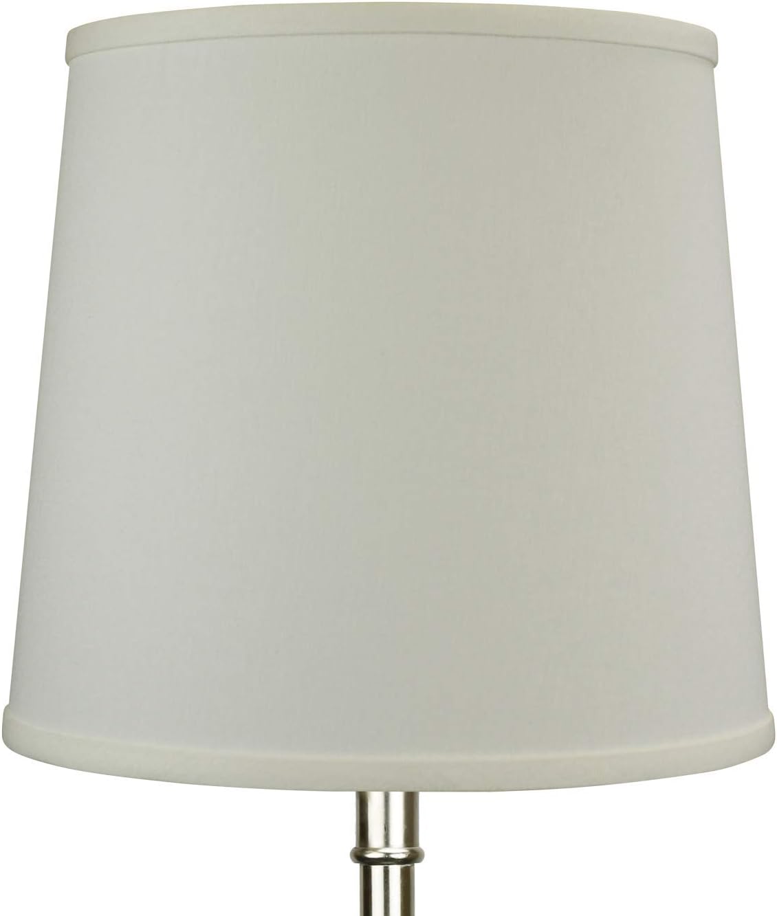 FenchelShades.com Lampshade 10" Top Diameter x 12" Bottom Diameter x 11" Slant Height with Washer (Spider) Attachment for Lamps with a Harp (Linen Cream)