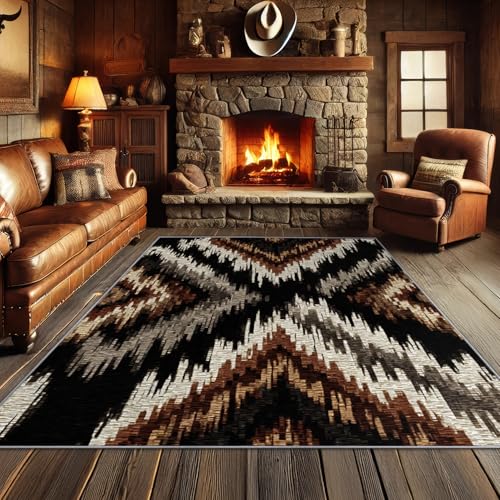 Tapete Decorativo 7x9 Area Rug Southwestern Aztec miniatura 2