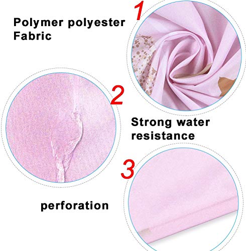 7 Pcs Unicorn Shower Curtain Sets With Rugs And Bath Towel, Non-Slip Rug, Toilet Lid Cover, Bath Mat And Towel, Pink Cartoon Unicorn Bathroom Shower Curtain With 12 Hooks For Kids Girl Bathroom, Large #TOP5