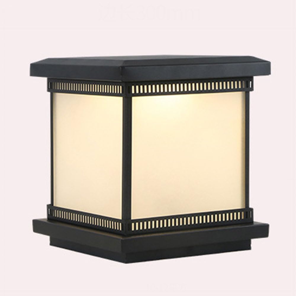 Kueyanb Multicolor Hardwired Post Light For Fence Modern Minimalist Terrace Porch Pillar Lamp Waterproof Exterior Lamp Fixture For Villa Courtyard Easy To Install Lighting Fixture For Garden Wet Location Rated