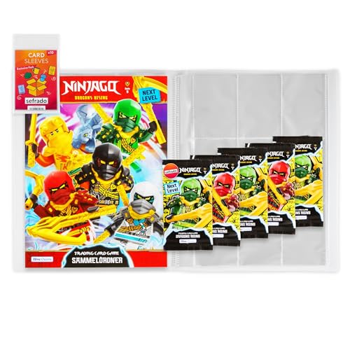 sefrado Bundle Exclusive Hüllen kompatibel mit Lego Ninjago Sammelmappe leer + 5 Booster Serie 9 Next Level Trading Card Game 2024 sefrado Bundle Exclusive Hüllen kompatibel mit Lego Ninjago Sammelmappe leer + 5 Booster Serie 9 Next Level Trading Card Game 2024