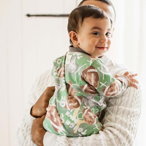 Image of Burt's Bees Baby unisex-baby Sleep & Play, Organic One-piece Romper-jumpsuit Pj, Zip Front Footed Pajama
