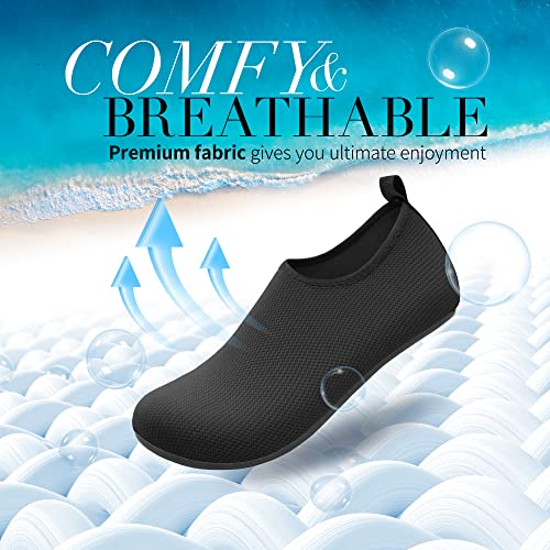 Image of Homitem Water Shoes for Women Men Aqua Socks Swim Beach Pool River Slip-On Barefoot Quick-Dry Vacation Cruise Essentials Accessories for Yoga Kayak Sports