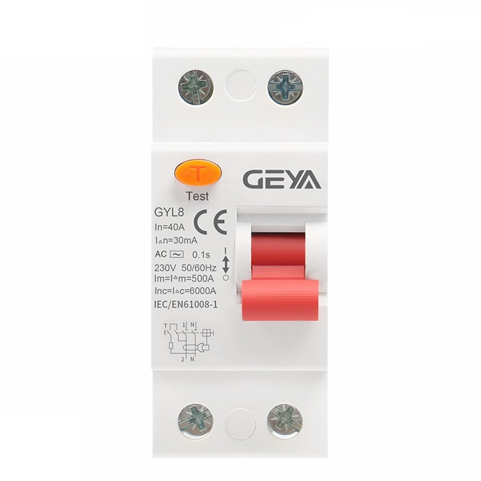 Disjoncteur 1P+N Type AC GYL8 sécurise votre maison au quotidien