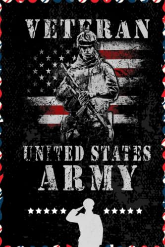 Proud Vietnam Veteran US Flag Vietnam Veteran Army: Respect For Veterans, Soldier, Military Person, Warrior Blank Lined Notebook Journal | 6x9 in 100 pages
