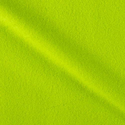 Textile Creations Double Brushed Solid Fleece Sweet Lime Fabric, Deep Pine Green, Fabric By The Yard
