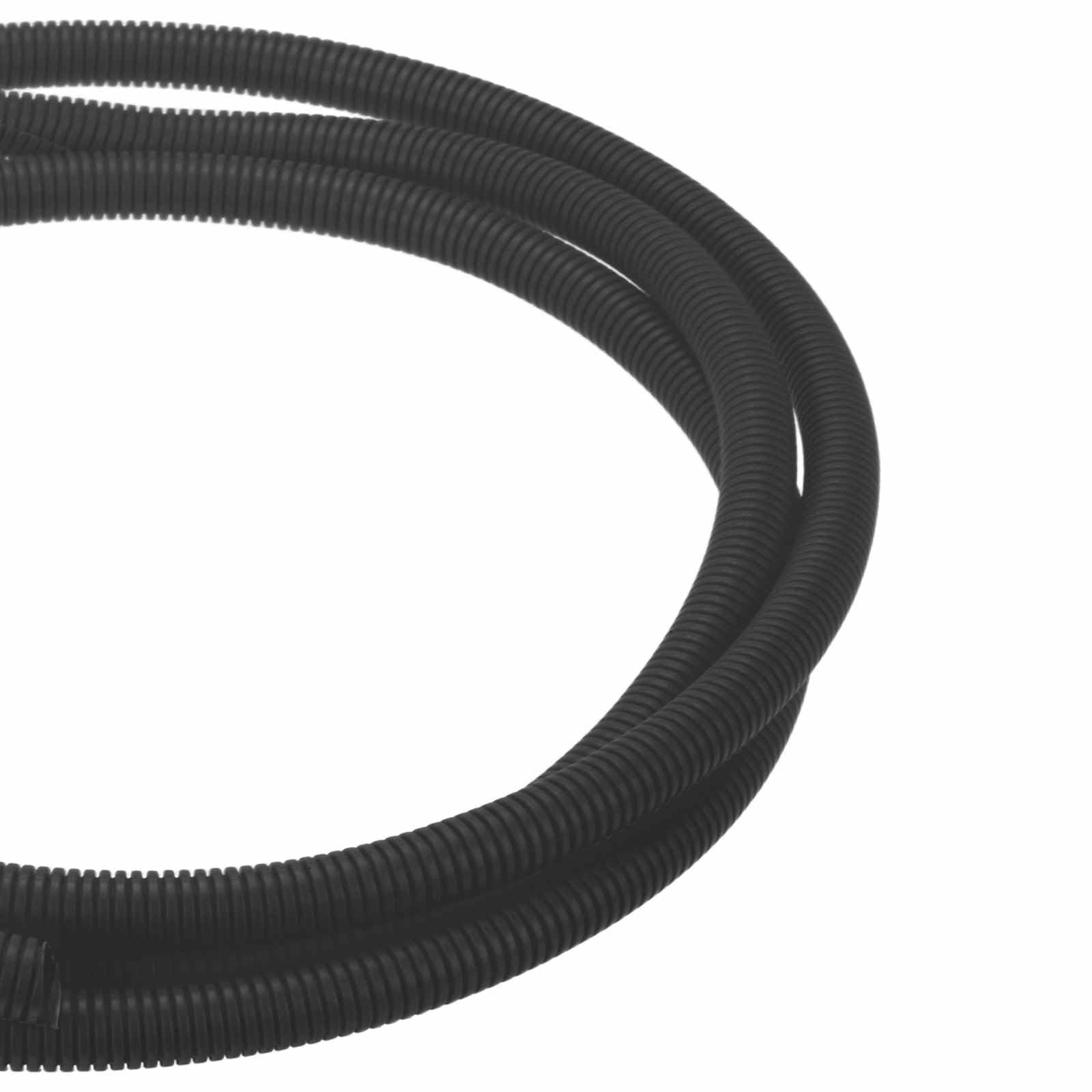DMiotech 10ft Wire Loom Split Tubing 1/2 Inch, Cord Protectors from Pet Flexible Conduit Cable Management for Office Home Garden, Black
