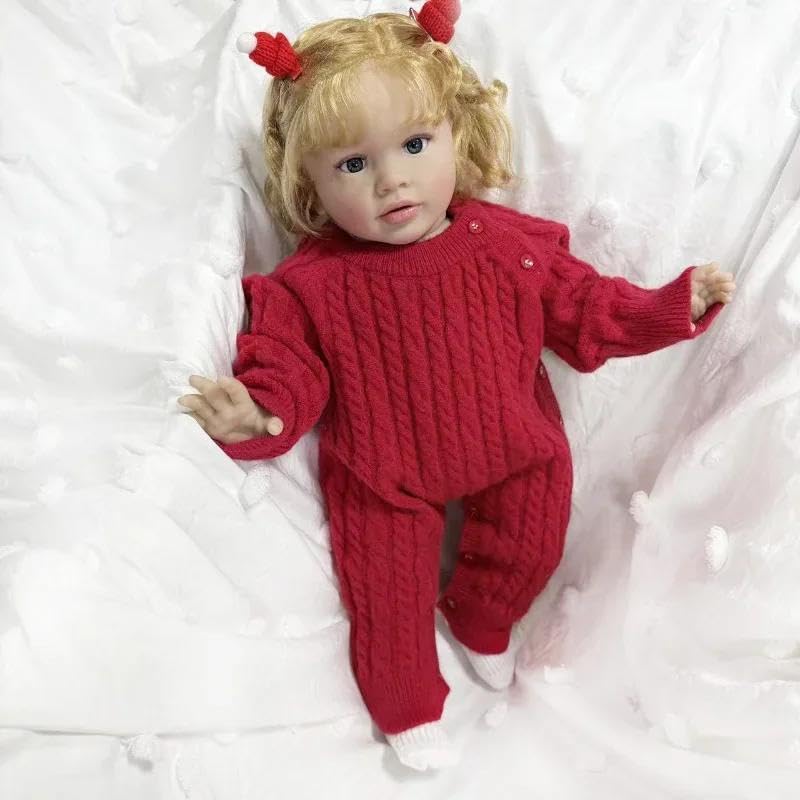 Silikonowe lalki Reborn Baby Girl Realistyczne lalki noworodka, które wyglądają naprawdę realistycznie, Reborn Baby Doll prawdziwe życie jak noworodek, małe lalki, miękkie winylowe zabawki dla