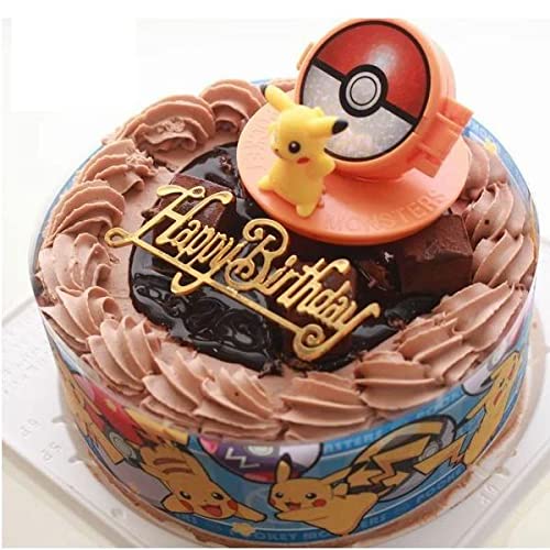 Amazon Co Jp ポケットモンスター キャラデコ お祝い ケーキ ショコラデコレーション ベルギー産チョコ 北海道の小麦粉 生クリー 食品 飲料 お酒