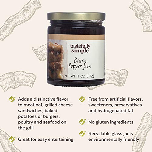 Tastefully Simple Bacon Pepper Jam, 11 Ounce