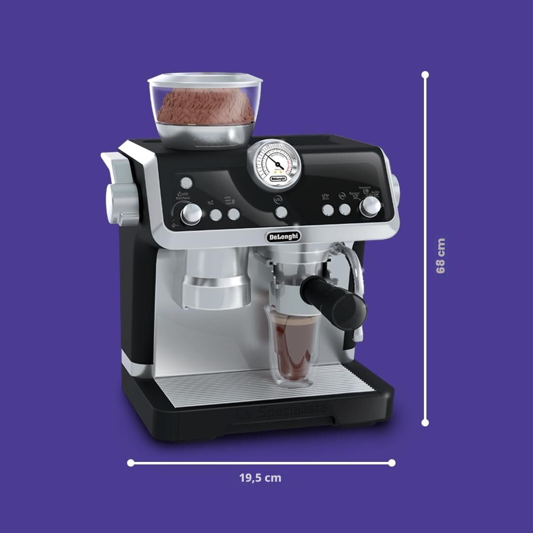 Casdon Juguetes De'Longhi - Cafetera Barista - Juguete para niños con Piezas móviles, Sonidos realistas y revelación mágica del café - Edad: 3+ años