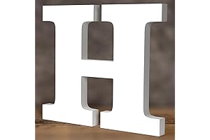12 Inch White Wood Letter H: A Unique and Versatile Décor Element...