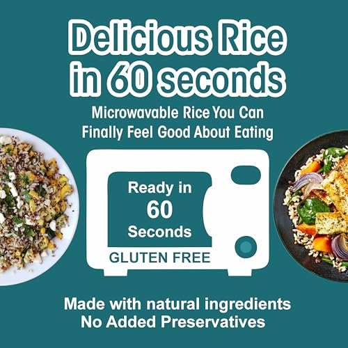 Reganic Organic Brown Rice with Quinoa & Garlic, 2 Individual Cups, Pack of 6, 8.8 oz