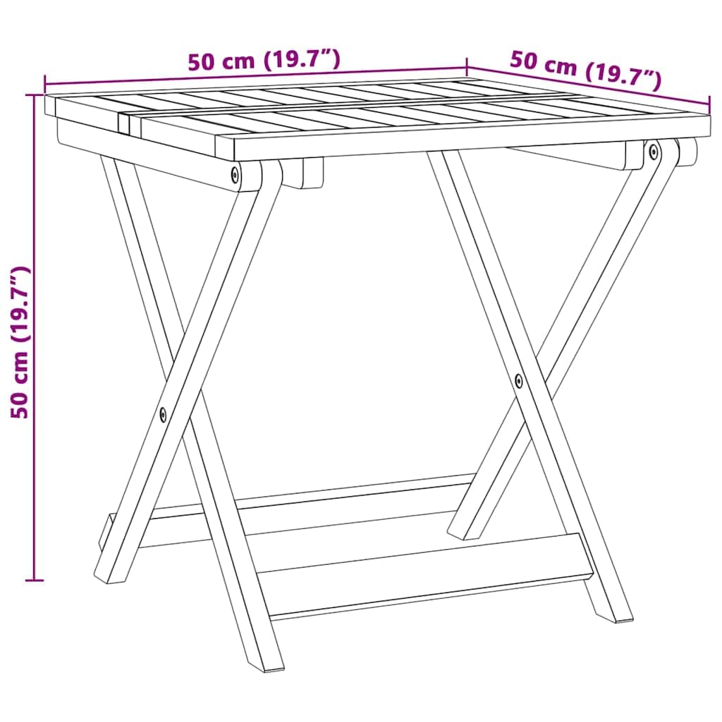 vidaXL Gartentisch, Esstisch mit Klappdesign, Holztisch für Terrasse Garten Balkon, Klapptisch Terrassentisch Gartenmöbel, Massivholz Akazie