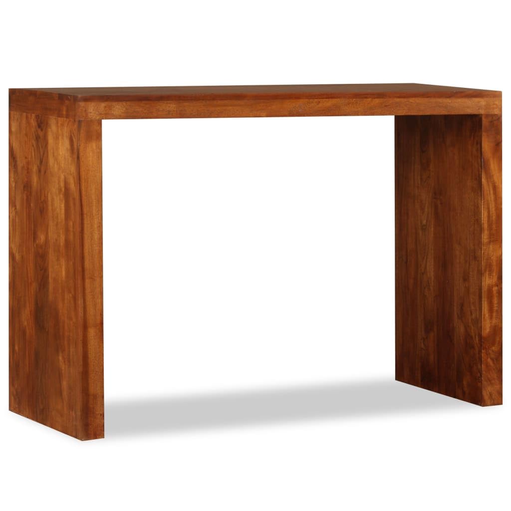 Générique Tavolo consolle in legno massiccio acacia finitura miele 110x40x76 cm | Realizzato a mano, legno duro tropicale, piano robusto, ideale come credenza o tavolo da corridoio