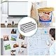 Vinabo 60 Stück Neodym Magnete, Kleine Rund 6 x 3mm, für DIY Craft Office Pinnwand, Magnettafel Magnettafel, Kühlschrank, Kegelmagnete, Notenmagnete,Vernickelter Stahl Magnete, Silber
