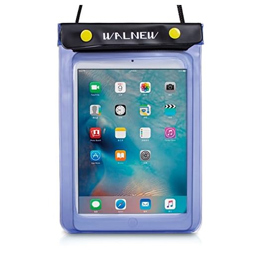 WALNEW Universal Waterproof eReader Protective Case Cover for Amazon All-New Kindle 2022/Kindle Paperwhite/Oasis/Keyboard/Kindle Fire 7, iPad Mini, Kobo Clara/Nia and More, Blue