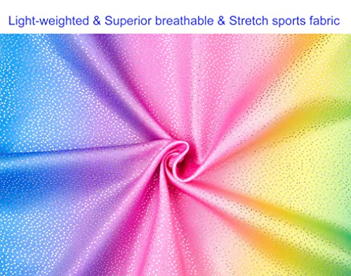 Image of Domusgo Toddler Leotard Gymnastics Long Sleeve, Sparkly Tumbling Dance Leotards for Baby Girls Kids Teens 2-14 Years