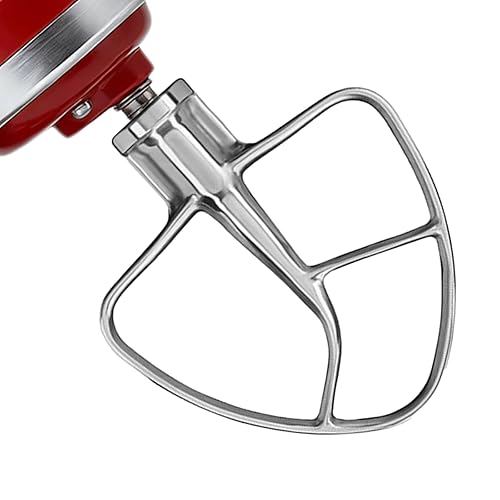 Stainless Steel Flat Beater for KitchenAid, 4.5-5QT Tilt-Head Mixer Replacement