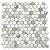 Calacatta Gold Italian Calcutta Marble Hexagon Mosaic Tile 1 inch Honed