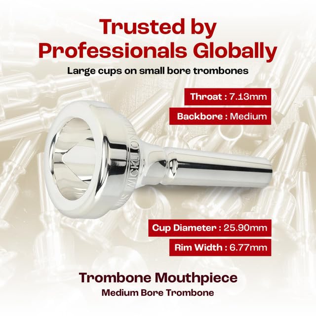 Amazon.com: Denis Wick Classic Trombone Mouthpiece Silver-Plated
