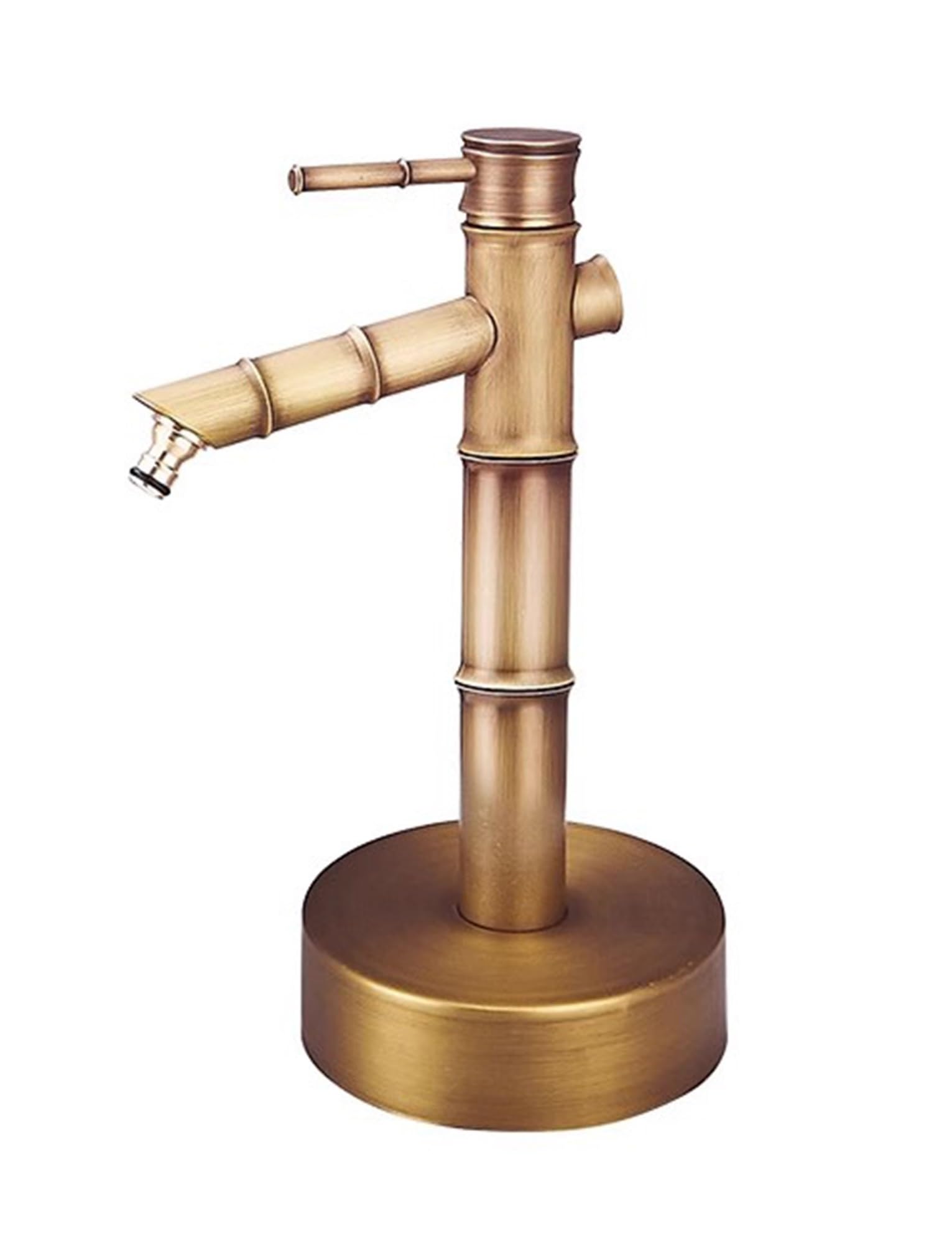 Fuente de grifo antigua, columna de agua de bambú de cobre para jardín, hidrante decorativo para patio