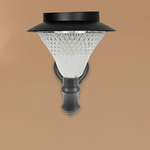 Miniatura 8 de Uonlytech 2 unids luces solares de plástico antorcha accesorios al aire libre reemplazo soporte de pared de plástico base de montaje en pared para