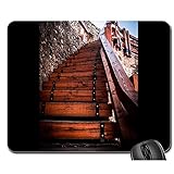 treppe holz beton 【Das beste Geschenk】 Interessantes individuelles Design mausepad, dekorieren Sie Ihren Schreibtisch zu Hause, in der Schule, im Schlafsaal, im Büro und im Internetcafé.