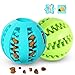 Naturkautschuk Hunde Ball, 2 Stück Hundeball mit Zahnpflege, Hundeball Snackball, Hundespielzeug mit Leckerli Befüllbar, Kauspielzeug aus Naturgummi für Große & Kleine Hunde