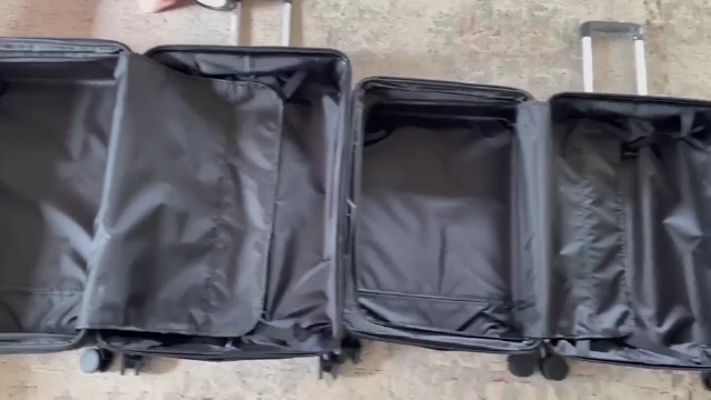 Amazon.com | SONSENAI 3-Piece Expandable Luggage Set Suitcase in