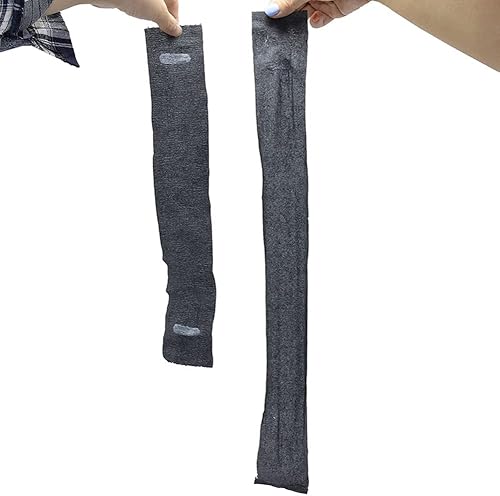 Miniatura 7 de 1 rollo de tiras de cuello de peluquero negras desechables para peluquería de papel, banda elástica para el cuello para cortar el pelo, accesorios