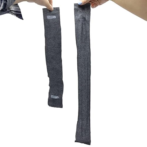 Miniatura 7 de 1 rollo de tiras de cuello de peluquero negras desechables para peluquería de papel, banda elástica para el cuello para cortar el pelo, accesorios